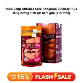 Viên uống Alltimes Care Kangaroo 6000Mg Plus tăng cường sinh lực nam giới (100 viên)