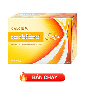 Dung dịch uống Calcium Corbière Extra trị loãng xương, còi xương (30 ống x 10ml)