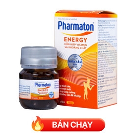 Viên uống Pharmaton Energy hỗn hợp vitamin và khoáng chất giúp tỉnh táo, hỗ trợ giảm mệt mỏi (30 viên)