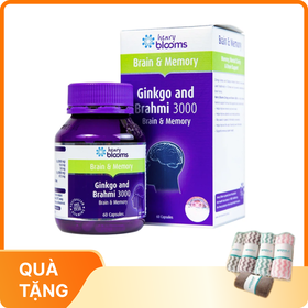 Thực phẩm bảo vệ sức khỏe Ginkgo and Brahmi 3000 (Hộp 60 viên)