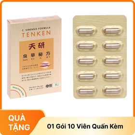 (Khuyến mãi) Đông trùng hạ thảo Tenken (Hộp 60 viên)