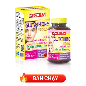 Viên uống trắng da Mediusa Glutathione Skin Whitening (Lọ 60 viên)