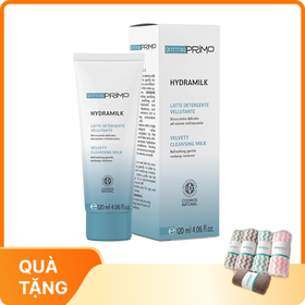 Sữa rửa mặt và tẩy trang DottorPrimo Hydramilk giúp làm sạch, tẩy trang và dưỡng ẩm da (120ml)
