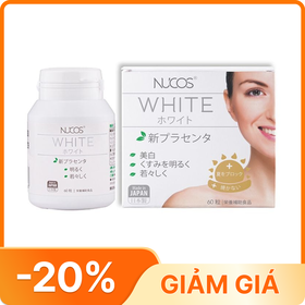 Nucos White New Placenta hỗ trợ trắng da, giảm nám (60 viên)