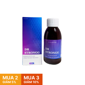 Siro DR.STRONG giúp bổ sung lợi khuẩn, Vitamin và Kẽm (125ml)