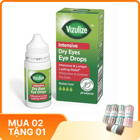 Thuốc nhỏ mắt làm dịu và giảm khô mắt Vizulize Intensive Dry Eyes (Chai 10ml)