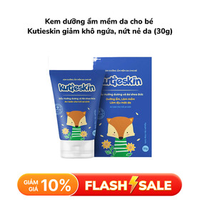 Kem dưỡng ẩm mềm da cho bé Kutieskin giảm khô ngứa, nứt nẻ da (30g)