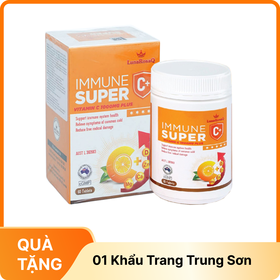 Viên uống hỗ trợ tăng sức đề kháng LunaRosaQ Immune Super C+ (Hộp 60 viên)