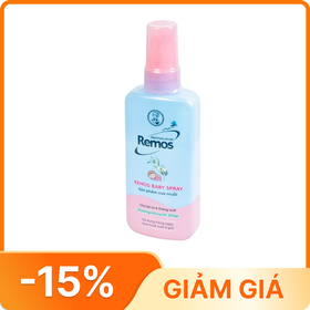 Xịt xua muỗi Remos hương Khuynh Diệp xua muỗi suốt 6 giờ cho bé từ 6 tháng tuổi (70ml)