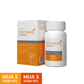 Viên uống Decumar Advanced hỗ trợ giảm mụn (30 viên)