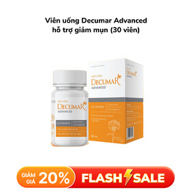 Viên uống Decumar Advanced hỗ trợ giảm mụn (30 viên)
