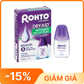 Dung dịch nhỏ mắt Rohto Dry Aid giảm khô mắt (chai 10ml)