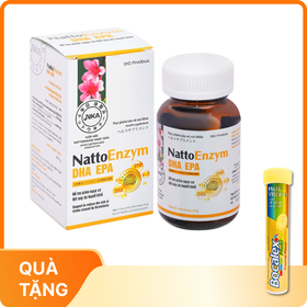 Viên uống NattoEnzym DHA EPA DHG Pharma hỗ trợ giảm nguy cơ tắt mạch, đột quỵ do huyết khối (60 viên)