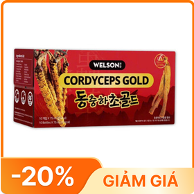 Thực phẩm bổ sung Nước uống Đông Trùng Hạ Thảo - Welson Cordyceps Gold - Hộp 10 Chai (75ml)