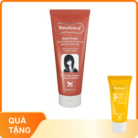 Kem dưỡng da tay Teenilicious Hand Cream Grapefruit & Matcha dưỡng ẩm, mịn da, ngừa lão hoá (Tuýp 60g)