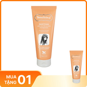 Kem dưỡng ẩm da tay Teenilicious Hand Cream Acai Berry & Pomegranate làm mềm mịn, sáng da, chống nứt nẻ, lão hoá da (60g)
