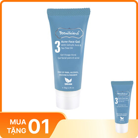 Teenilicious Acne Face Gel hỗ trợ trị mụn, ngừa mụn tái phát cho da dầu và da nhạy cảm (Tuýp 30g)