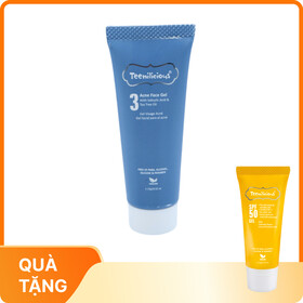 Teenilicious Acne Face Gel hỗ trợ trị mụn, ngừa mụn tái phát cho da dầu và da nhạy cảm (Tuýp 15g)