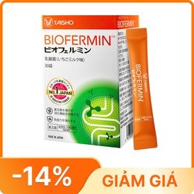 Thực phẩm bảo vệ sức khoẻ Biofermin bổ sung lợi khuẩn đường ruột, cải thiện hệ vi sinh đường ruột (Hộp 30 gói)