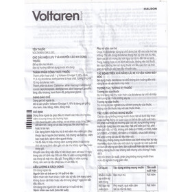 Gel bôi Voltaren gel 1% giảm đau, kháng viêm xương khớp (20g)