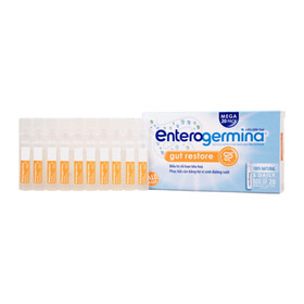 Men ống Enterogermina 4 tỷ/5ml Sanofi điều trị rối loạn hệ vi khuẩn đường ruột (2 vỉ x 10 ống)