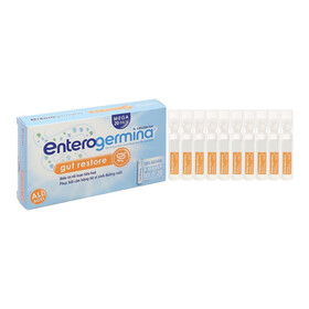 Men ống Enterogermina 4 tỷ/5ml Sanofi điều trị rối loạn hệ vi khuẩn đường ruột (2 vỉ x 10 ống)