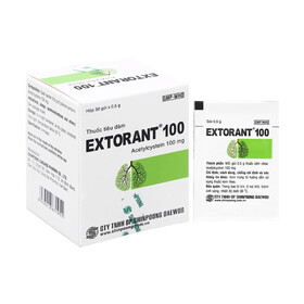 Thuốc cốm Extorant tiêu đàm giúp long đờm, làm loãng dịch nhầy (Hộp 30 gói)