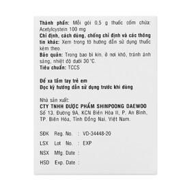 Thuốc cốm Extorant tiêu đàm giúp long đờm, làm loãng dịch nhầy (Hộp 30 gói)