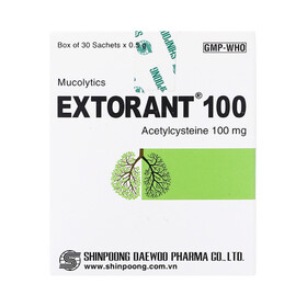 Thuốc cốm Extorant tiêu đàm giúp long đờm, làm loãng dịch nhầy (Hộp 30 gói)