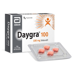 Thuốc Daygra 100 hỗ trợ điều trị rối loạn cương dương (Hộp 4 viên)