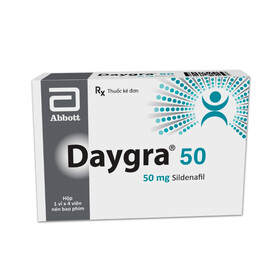 Thuốc Daygra 50 Điều Trị Rối Loạn Cương Dương (Hộp 1 Vĩ X 4 Viên)
