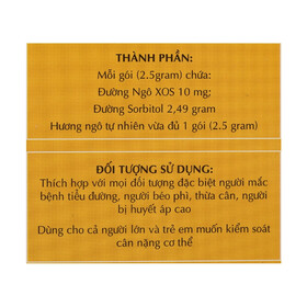 Đường bắp ăn kiêng Corn Slim hộp 125g (50 gói x 2.5g)