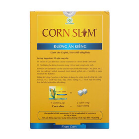 Đường bắp ăn kiêng Corn Slim hộp 125g (50 gói x 2.5g)