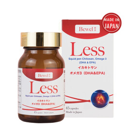 Thực phẩm bảo vệ sức khỏe Bewel Less hỗ trợ giảm cholesterol trong máu (45 viên)