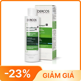 Dầu Gội Vichy Dercos Anti-Dandruff giảm gàu cho da đầu dầu và ngứa (chai 200 ml)