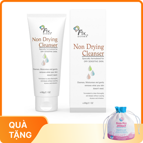 Sữa rửa mặt Fixderma Non Drying Cleanser hỗ trợ làm sạch bụi bẩn, bã nhờn (60g)