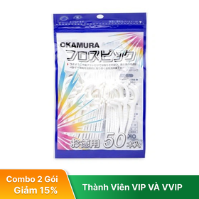Tăm chỉ nha khoa Okamura gói 50 cây