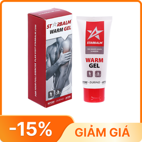 Gel làm nóng Starbalm Warm Gel giúp tăng tuần hoàn máu qua các cơ, giảm đau cơ (100ml)