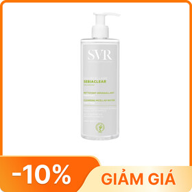 Nước tẩy trang SVR Sebiaclear Eau Micellaire làm sạch giúp loại bỏ dầu nhờn (400ml)