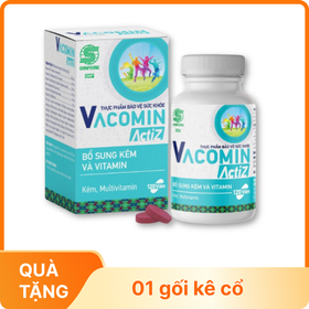 Viên uống Vacomin ActiZ bổ sung kẽm và vitamin (Hộp 60 viên)