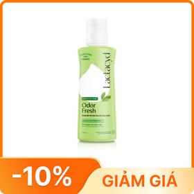 Dung dịch vệ sinh phụ nữ Lactacyd Odor Fresh giúp làm sạch vùng kín, cho ngày dài tươi mát (150ml)