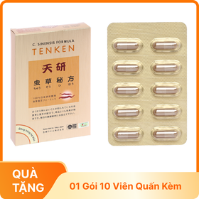 (Khuyến mãi) Đông trùng hạ thảo Tenken (Hộp 60 viên)