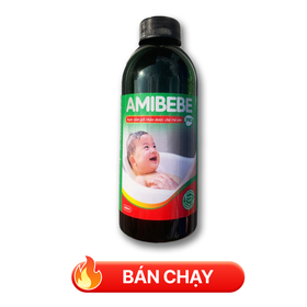 Nước tắm gội thảo dược trẻ em Amibebe Pro kháng khuẩn, ngừa rôm sảy (400ml)