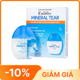 Dung dịch nhỏ mắt V.Rohto Mineral Tear hỗ trợ dưỡng ẩm, bổ sung khoáng chất (13ml)