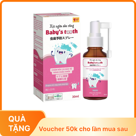 Xịt ngừa sâu răng Baby's Tooth giúp răng bé chắc khỏe (30ml)