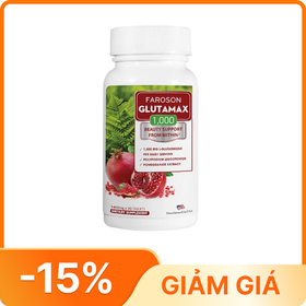Viên Uống Glutamax 1000 Hỗ Trợ Tăng Cường Khả Năng Chống Oxy Hóa, Tăng Độ Đàn Hồi Cho Da (Hộp 30 Viên)