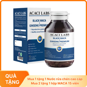 Thực phẩm bảo vệ sức khỏe: Acaci Labs Black Maca & Ginseng Premium (45 viên)