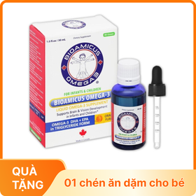 Thực phẩm bảo vệ sức khỏe Bioamicus Omega-3 hỗ trợ tốt cho mắt và não (30ml)