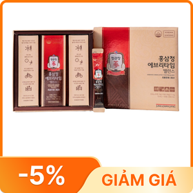 Thực phẩm bảo vệ sức khỏe Korean Red Ginseng Extract Everytime Balance (Tinh chất hồng sâm pha sẵn) - Hộp 30 gói