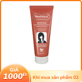 Kem dưỡng da tay Teenilicious Hand Cream Grapefruit & Matcha dưỡng ẩm, mịn da, ngừa lão hoá (Tuýp 60g)